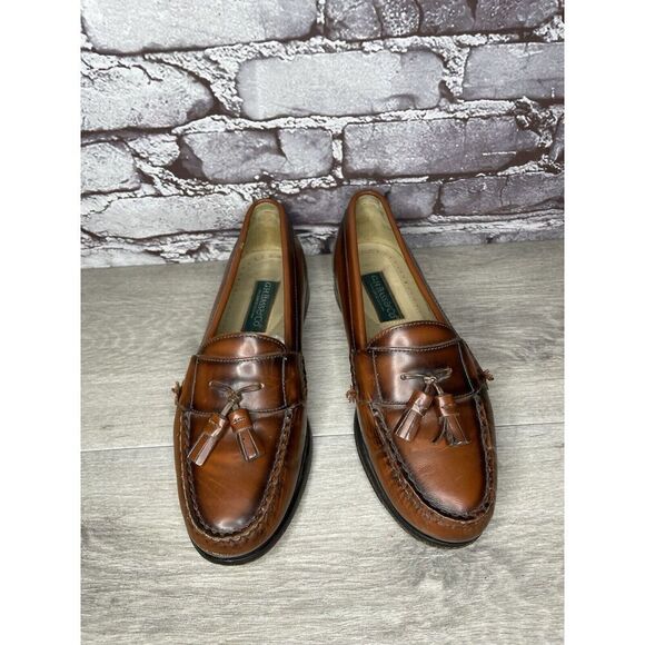 G.H. Bass & Co. Brown Leather Slip On Penny Loafers Dress Shoes Men 7.5M US/40.5 - Picture 2 of 16